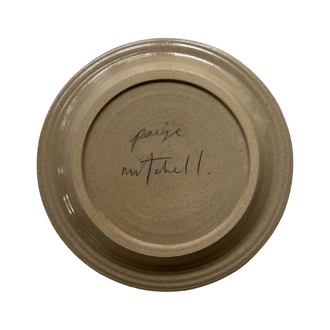 Tomato Dinner Plate Cobalt Speckle
