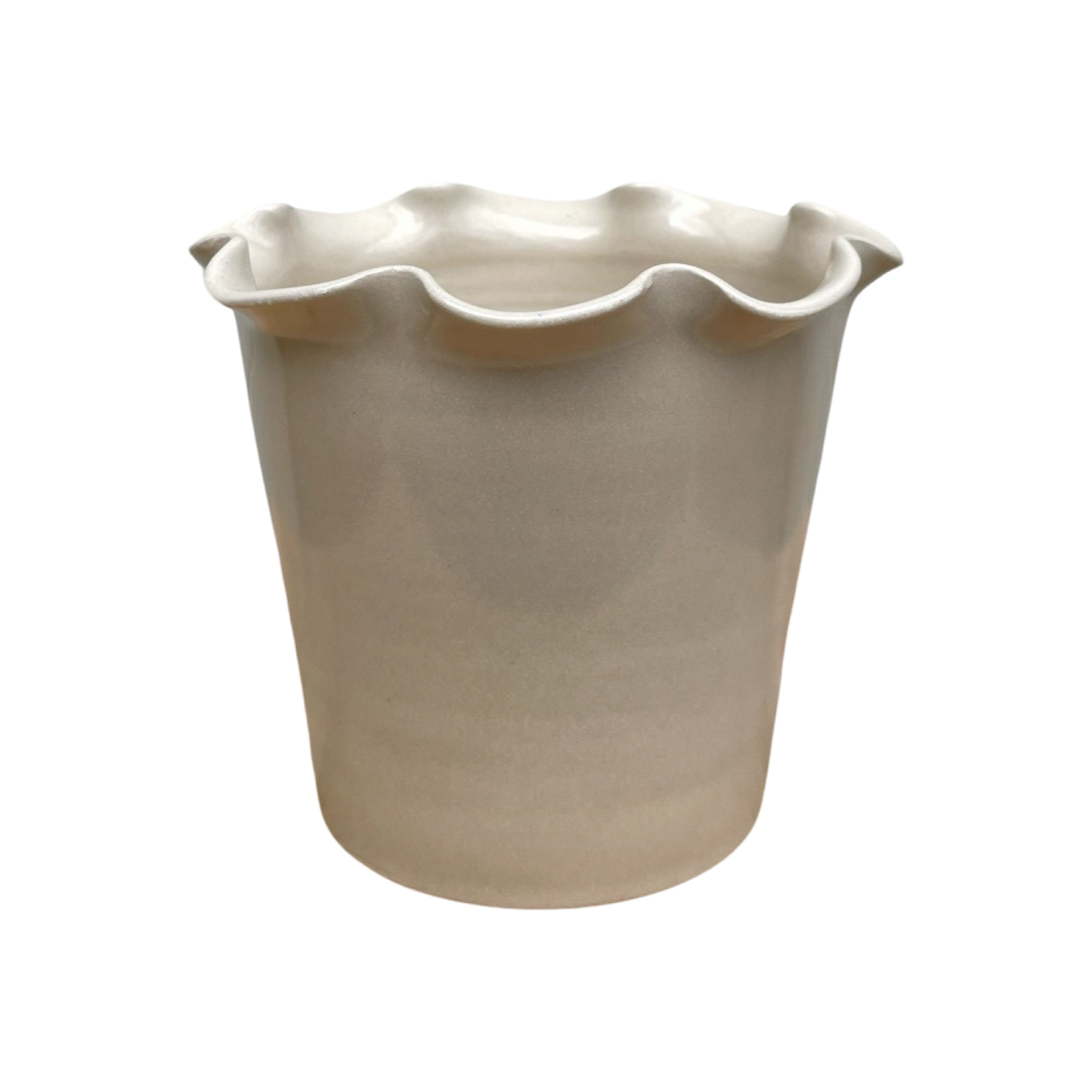 Frilly Pot - Stoneware.
