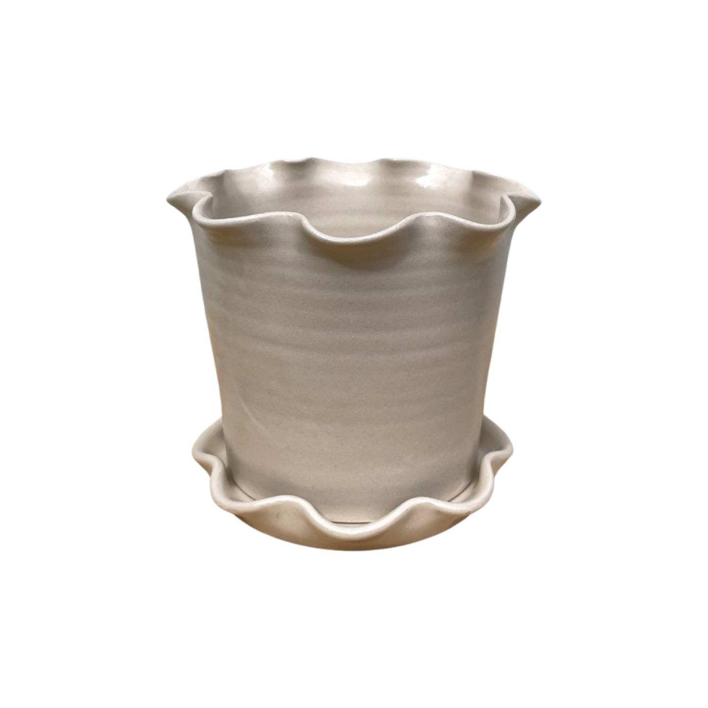 Frilly Pot - Stoneware - PREORDER.