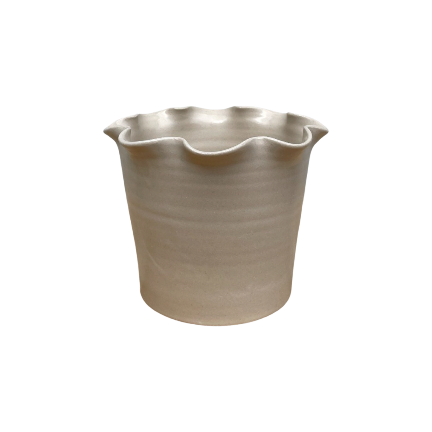 Frilly Pot - Stoneware.
