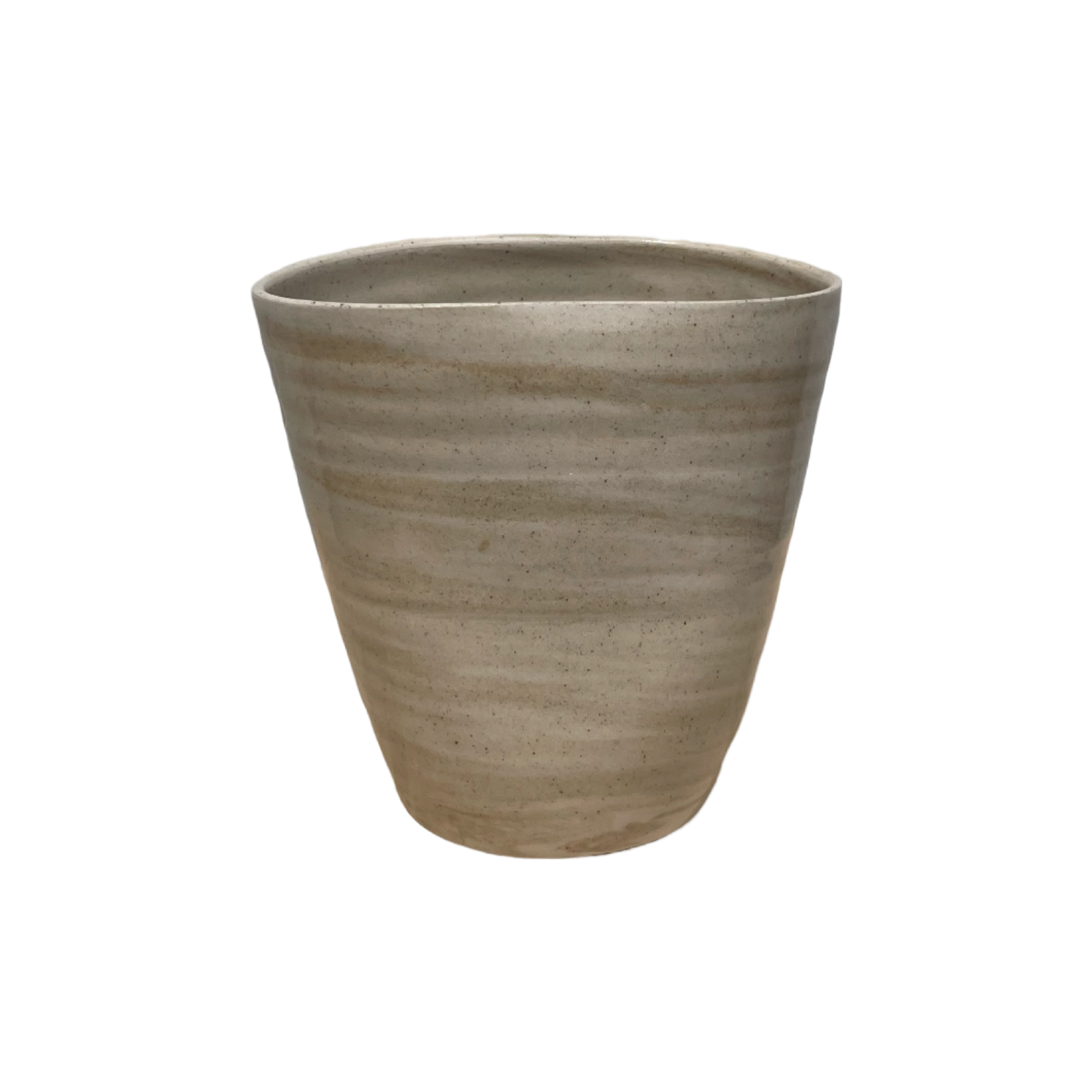Oval Vase Marble Stoneware