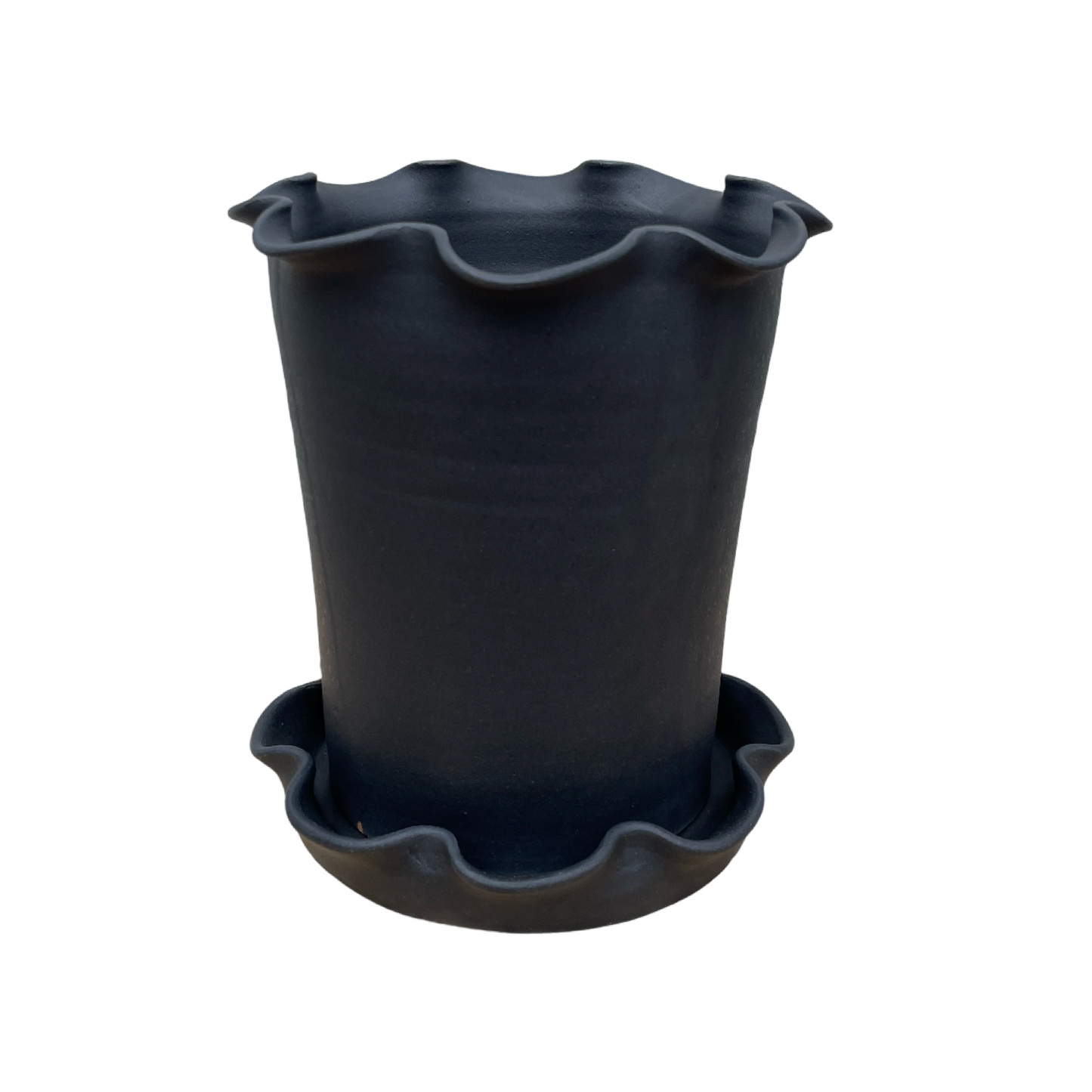 Frilly Pot - Matte Black