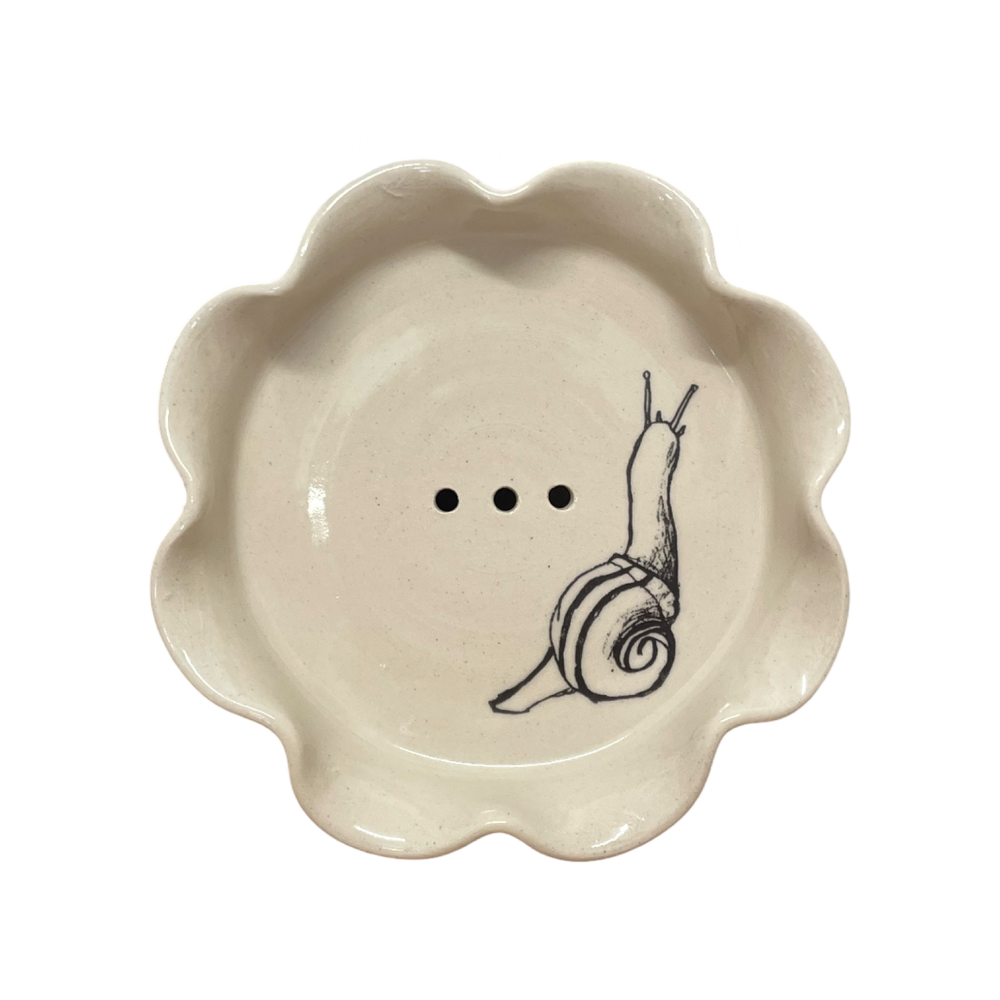 Frilly Soap Dish - Snail