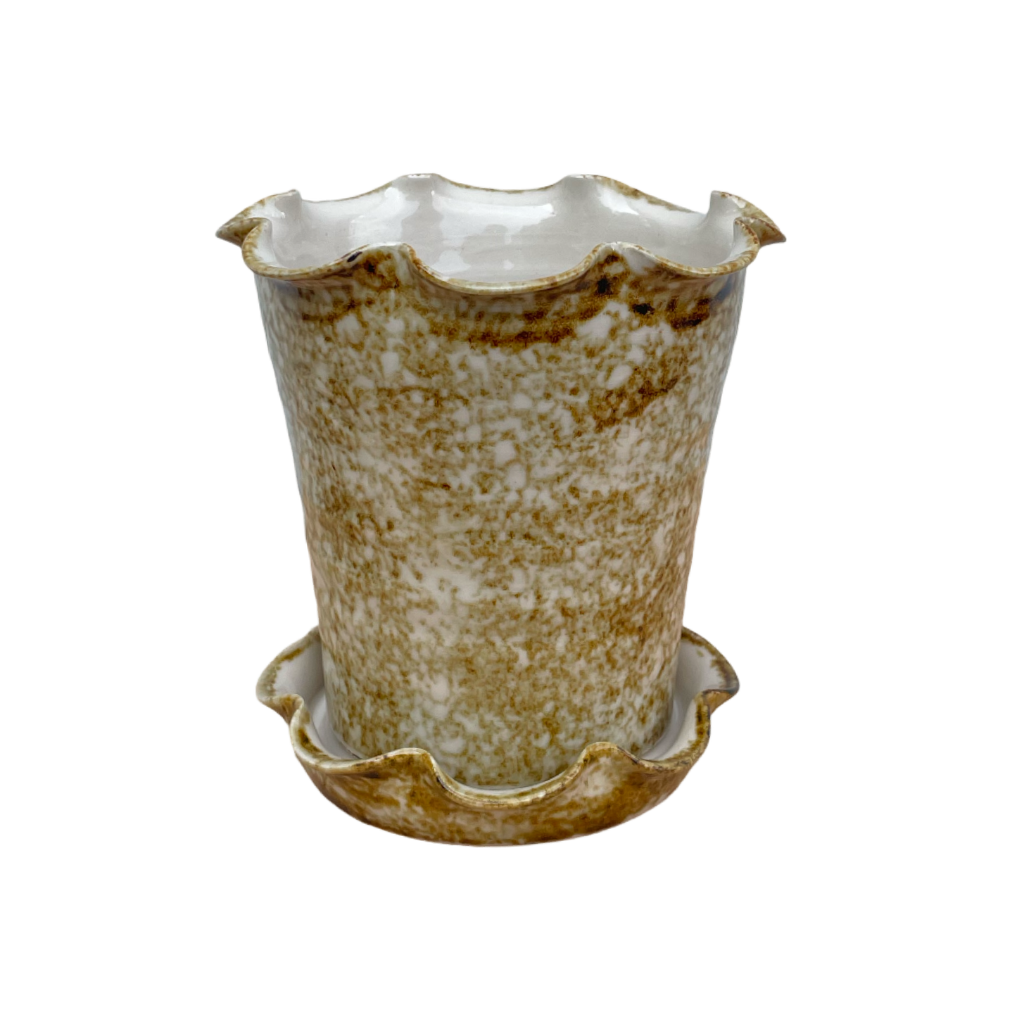 Frilly Pot - Sponged Iron