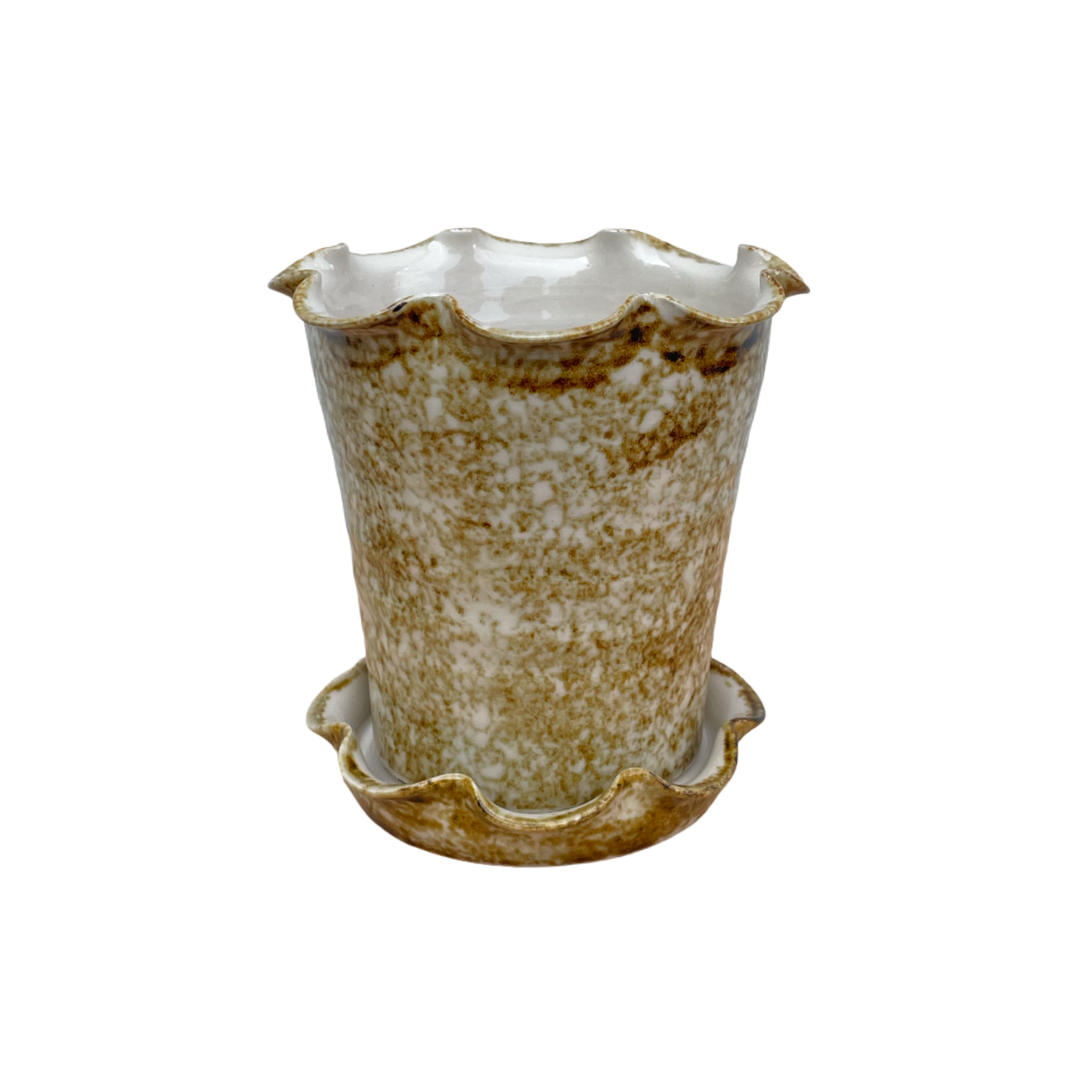 Frilly Pot - Sponged Iron