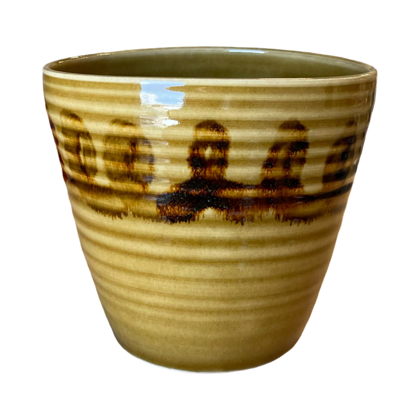 Honey Glaze Oval Vase #2