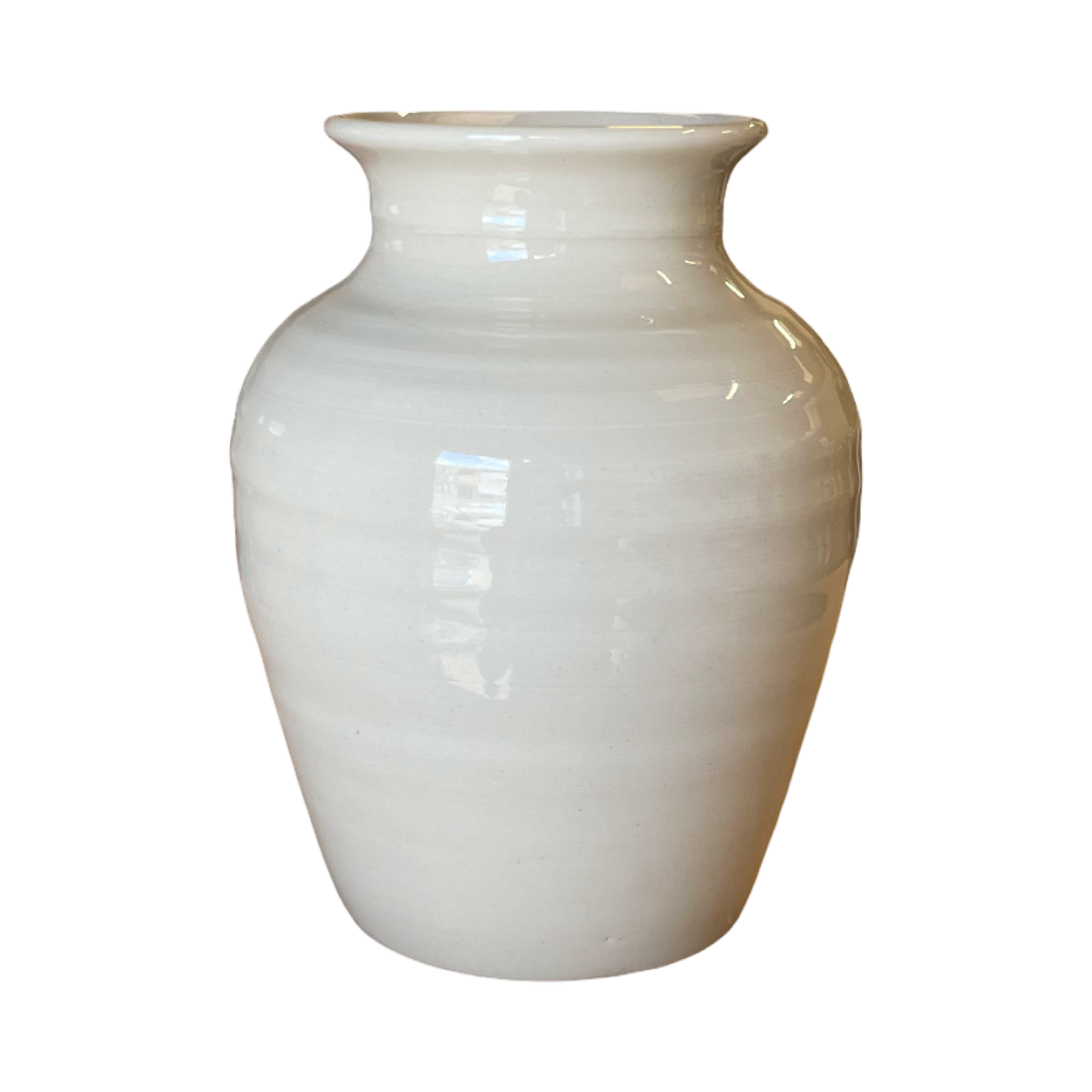 White Stoneware Vase #1