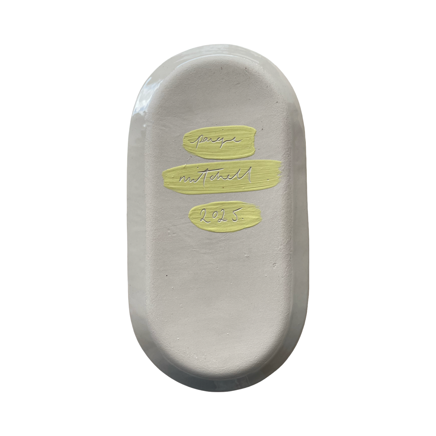Sgraffito Lemon Platter