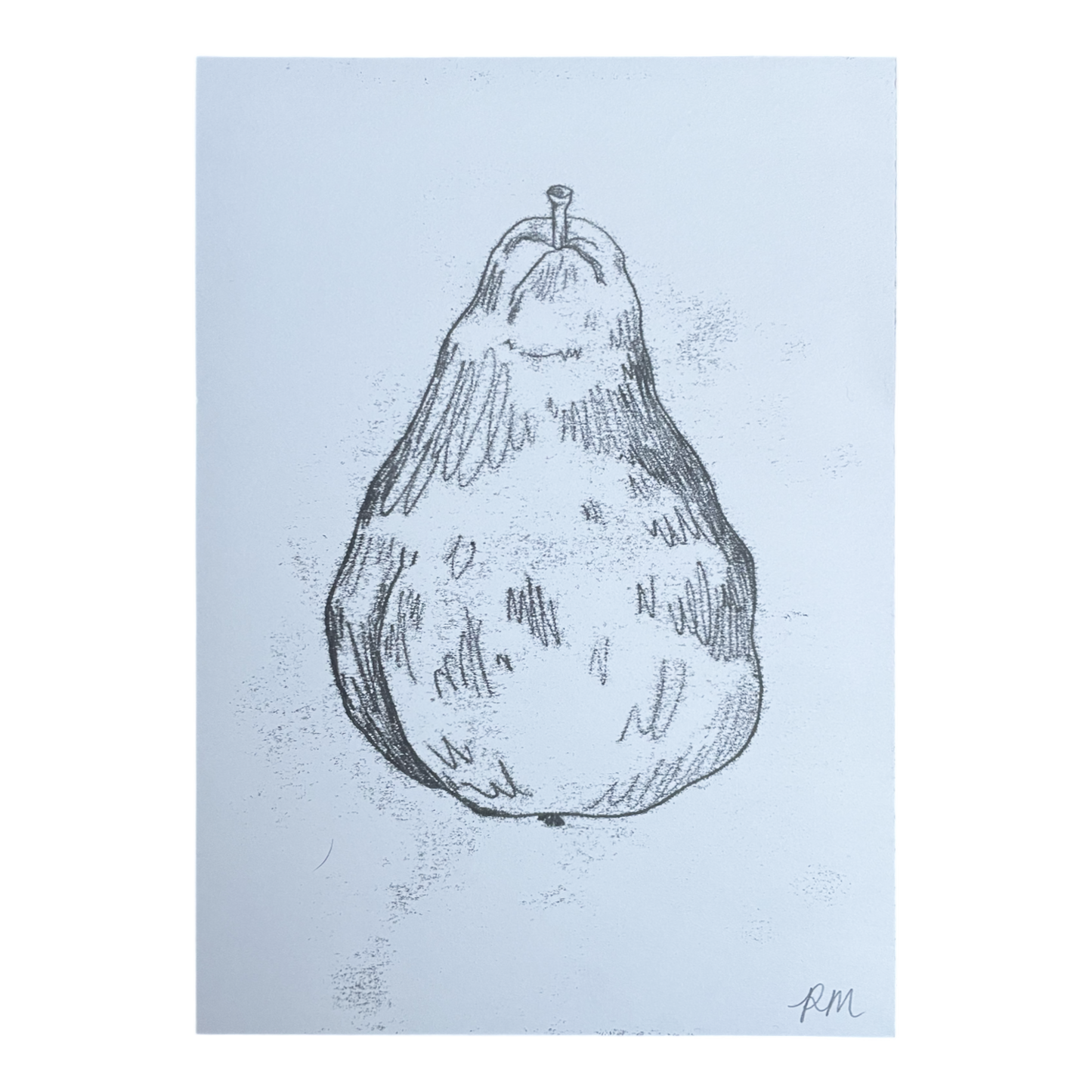 Pear Monoprint #3