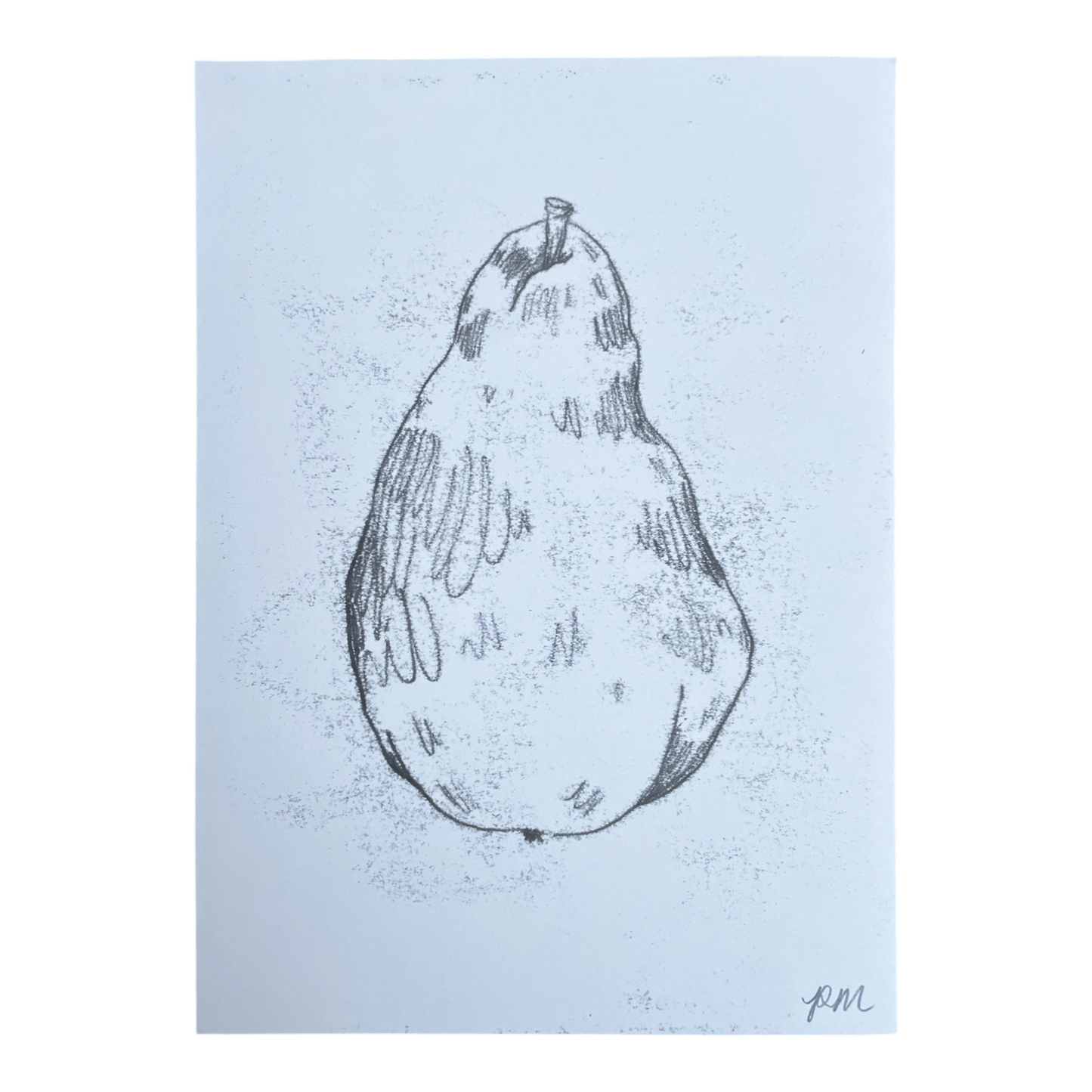 Pear Monoprint #4