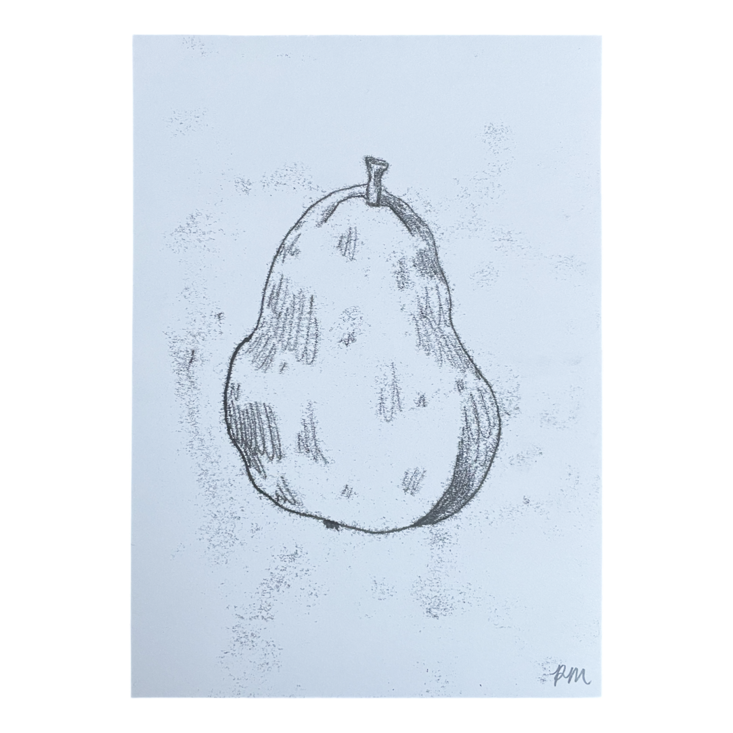 Pear Monoprint #5