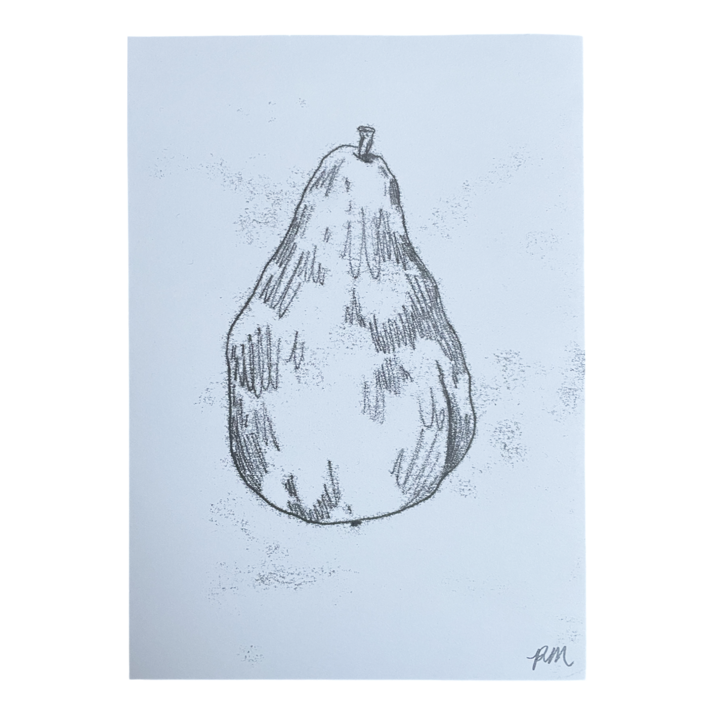 Pear Monoprint #6