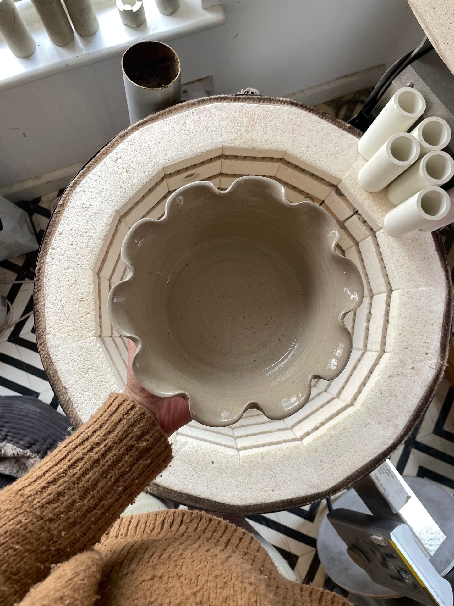Frilly Dog Bowl