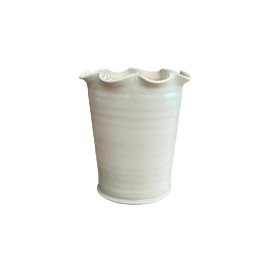 Frilly Vase Stoneware Small