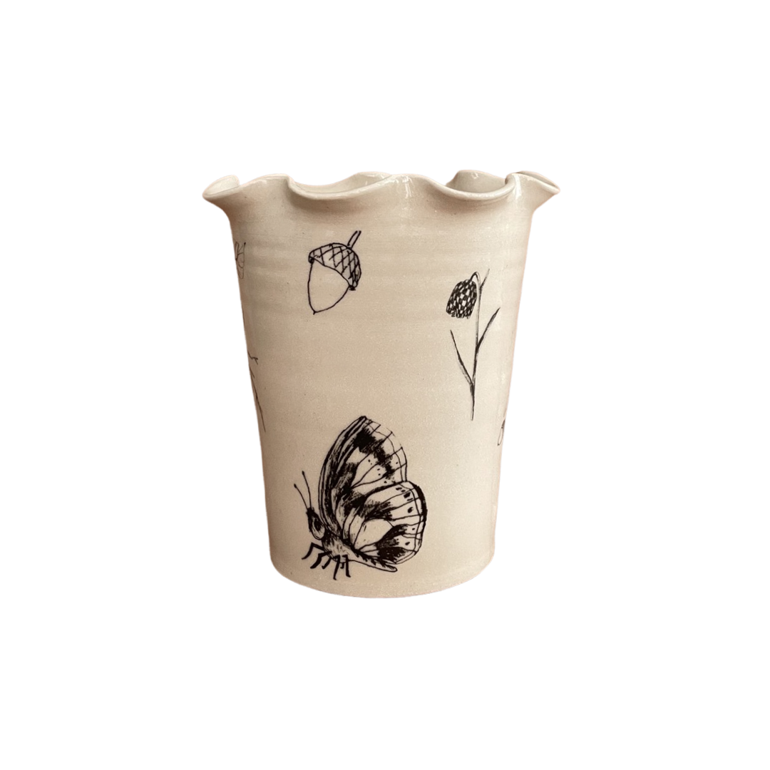Frilly Garden Vase