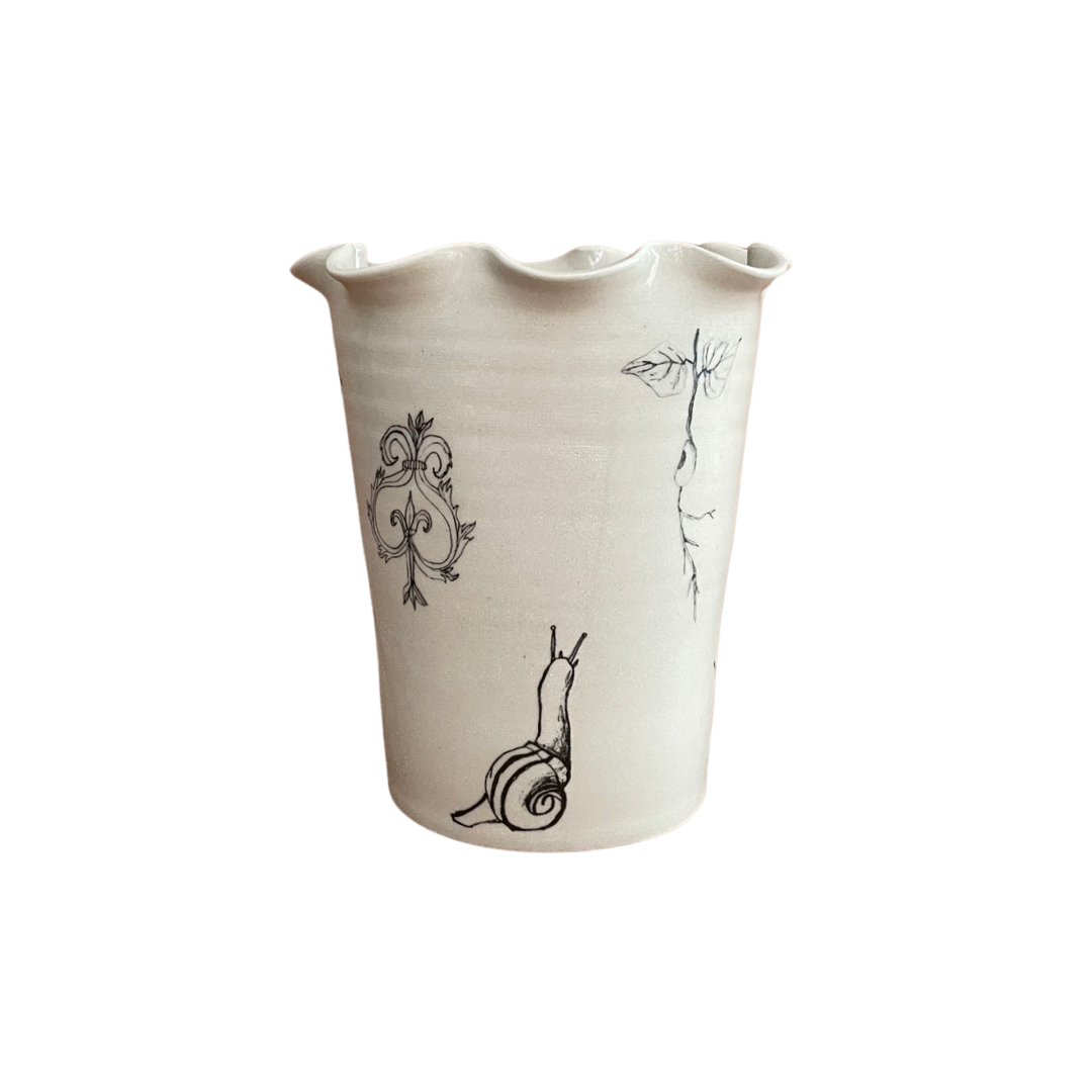 Frilly Garden Vase