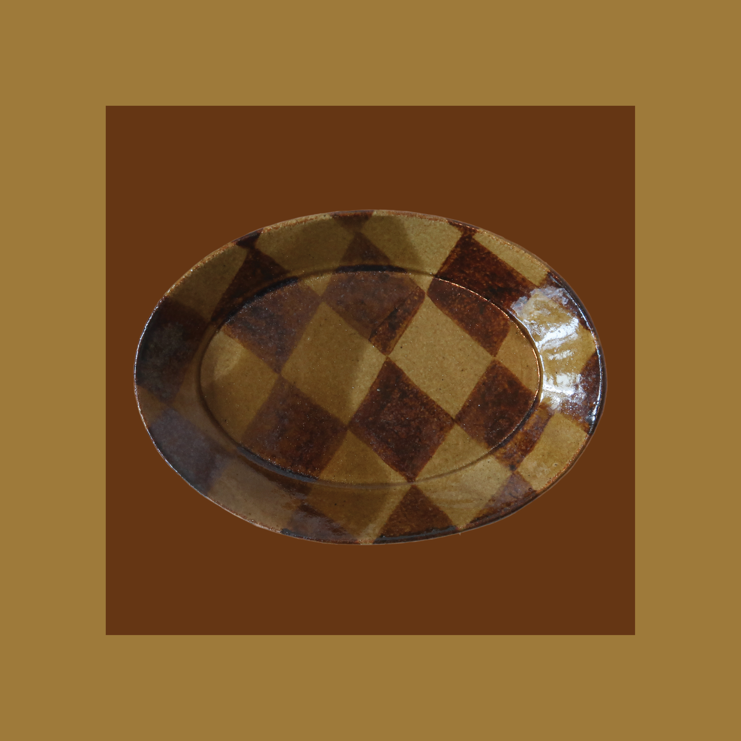 Honey Glaze Dish - Short Oval