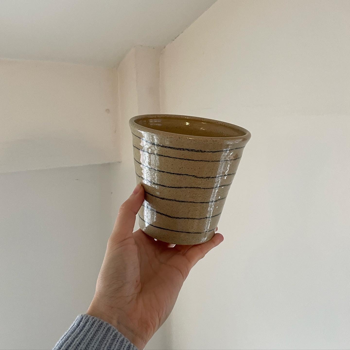 Stripe Pot