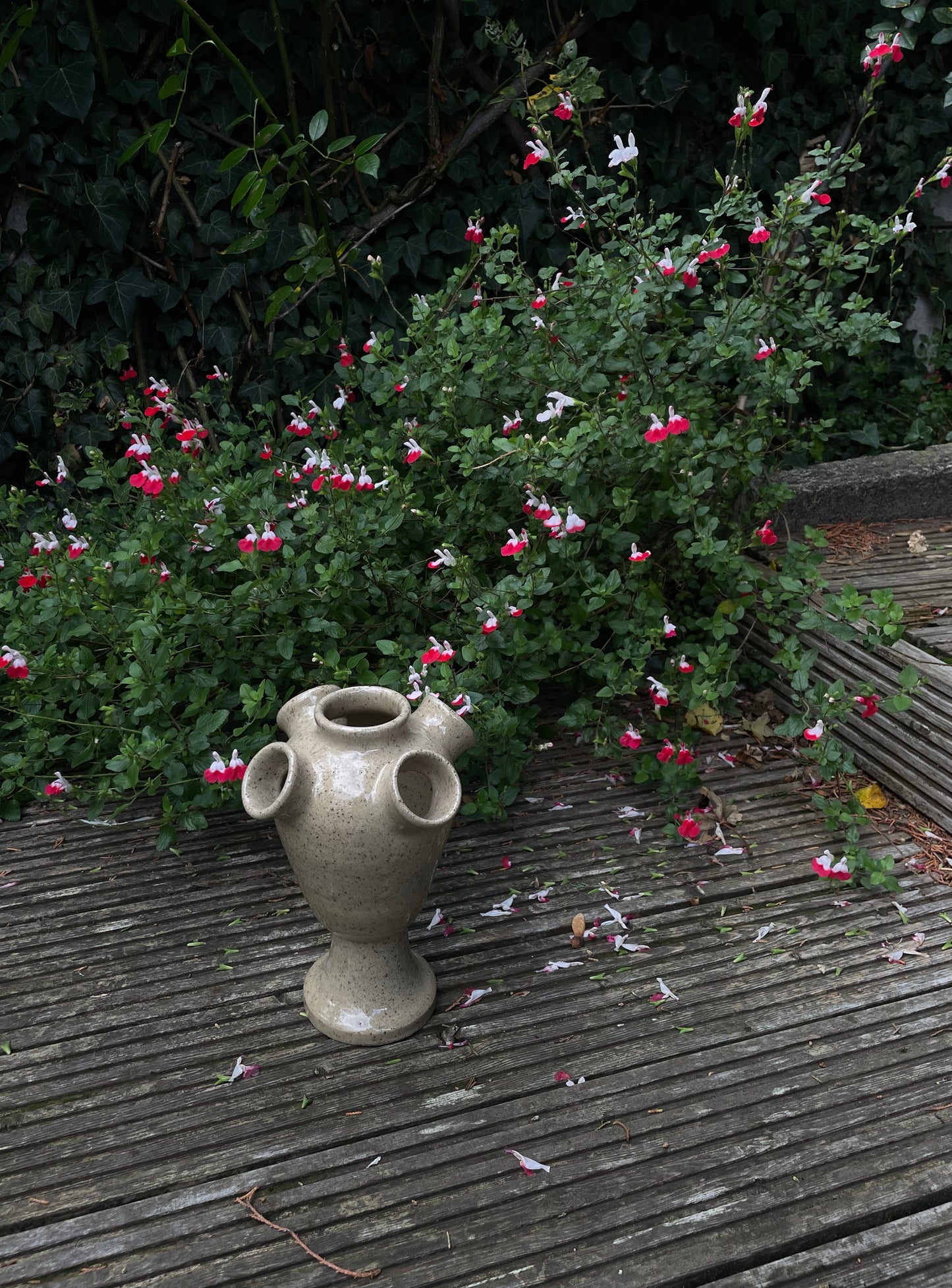 Stoneware Tulipiere - Speckle Stoneware #1