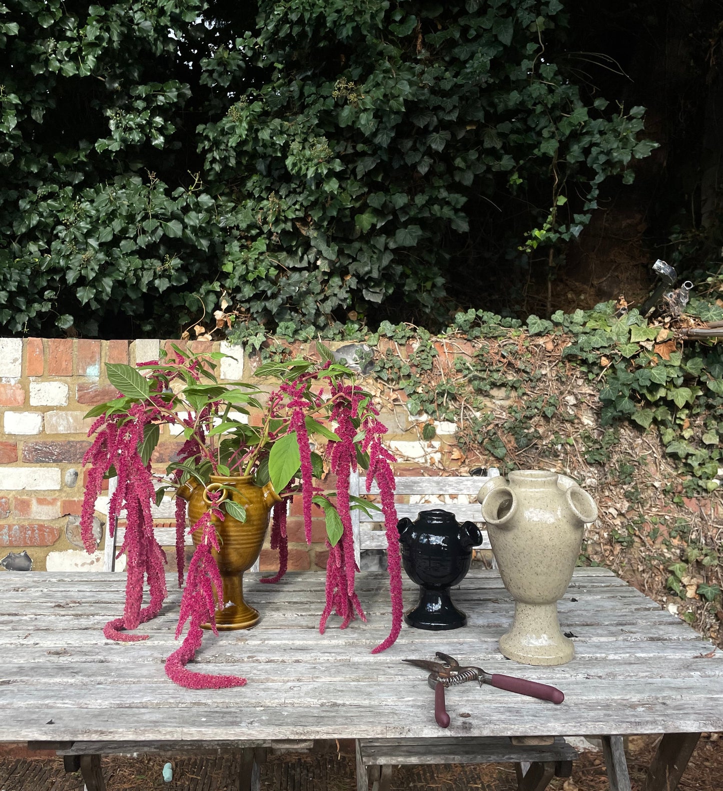 Stoneware Tulipiere - Honey Glaze