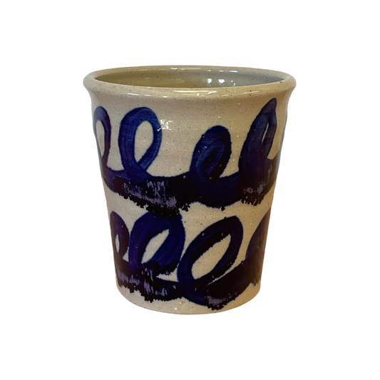 Cobalt Swirls Pot