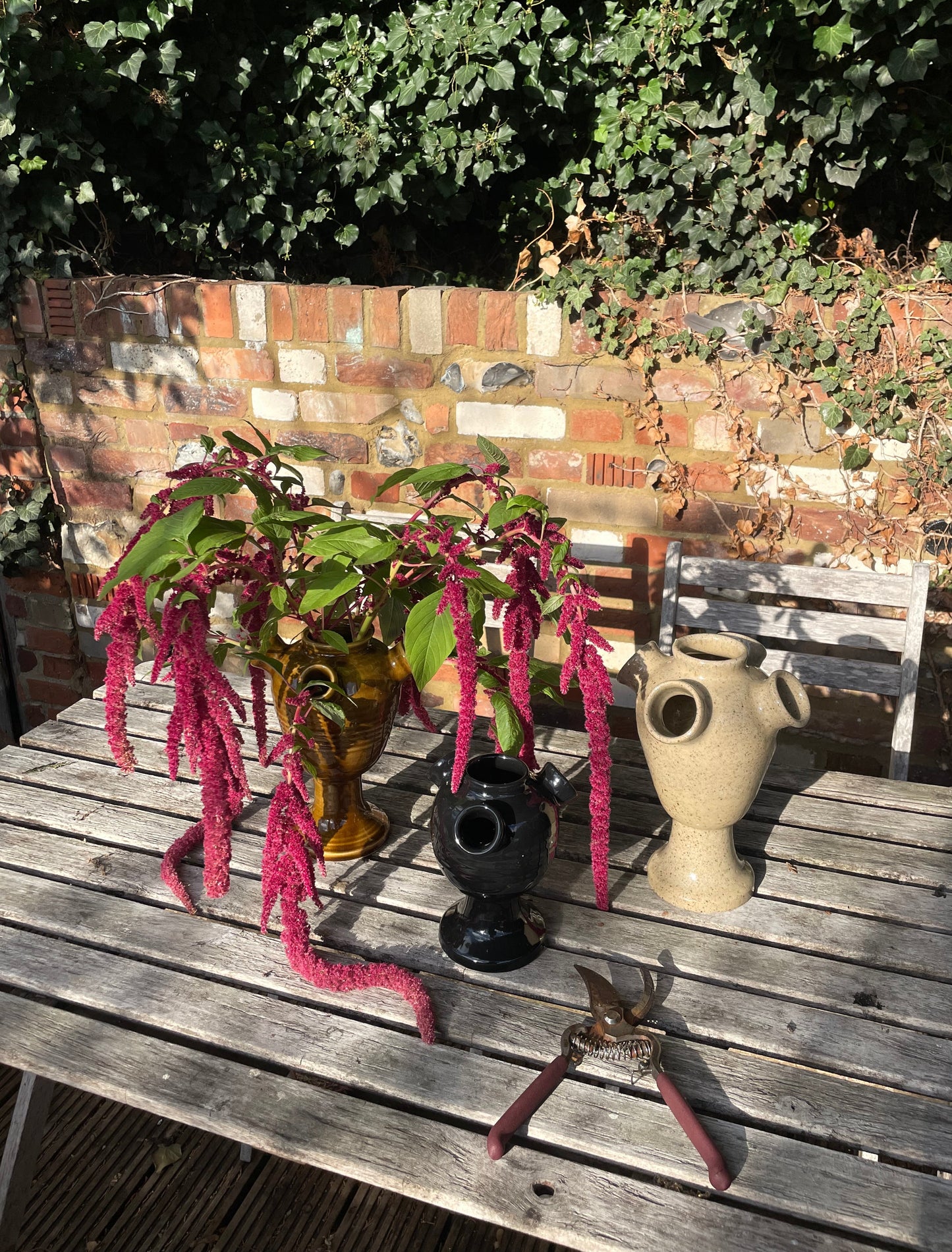 Stoneware Tulipiere - Honey Glaze