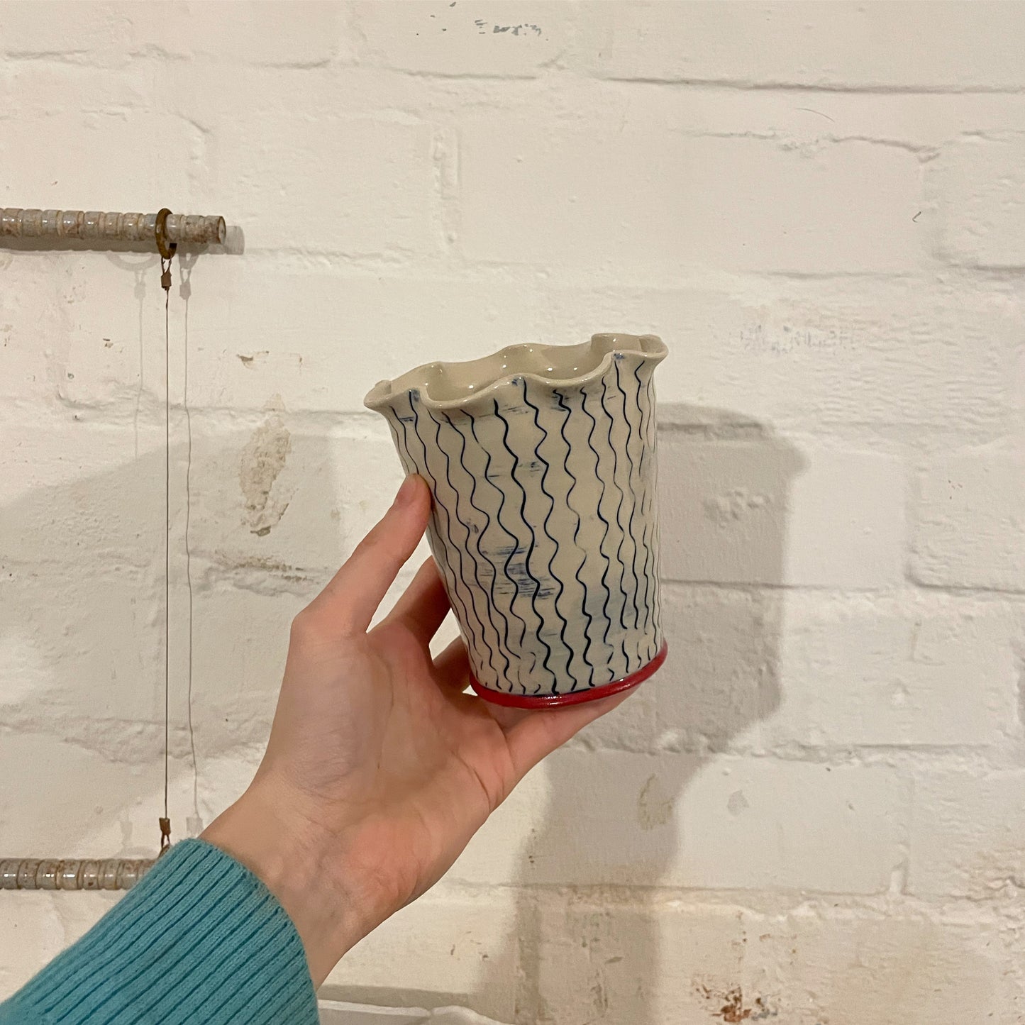 Cobalt Inlay Vase - Small