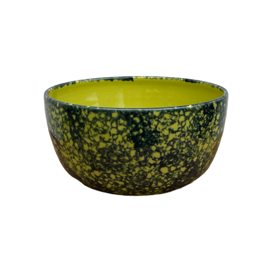Cobalt Sponged Bowl - Lime