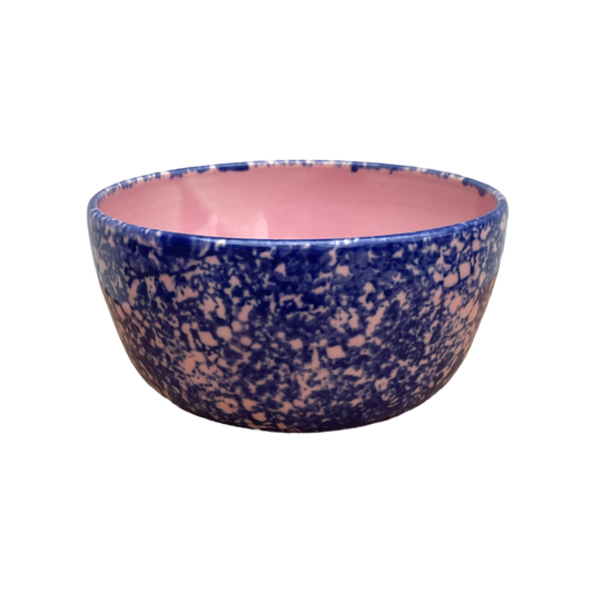 Cobalt Sponged Bowl - Pink