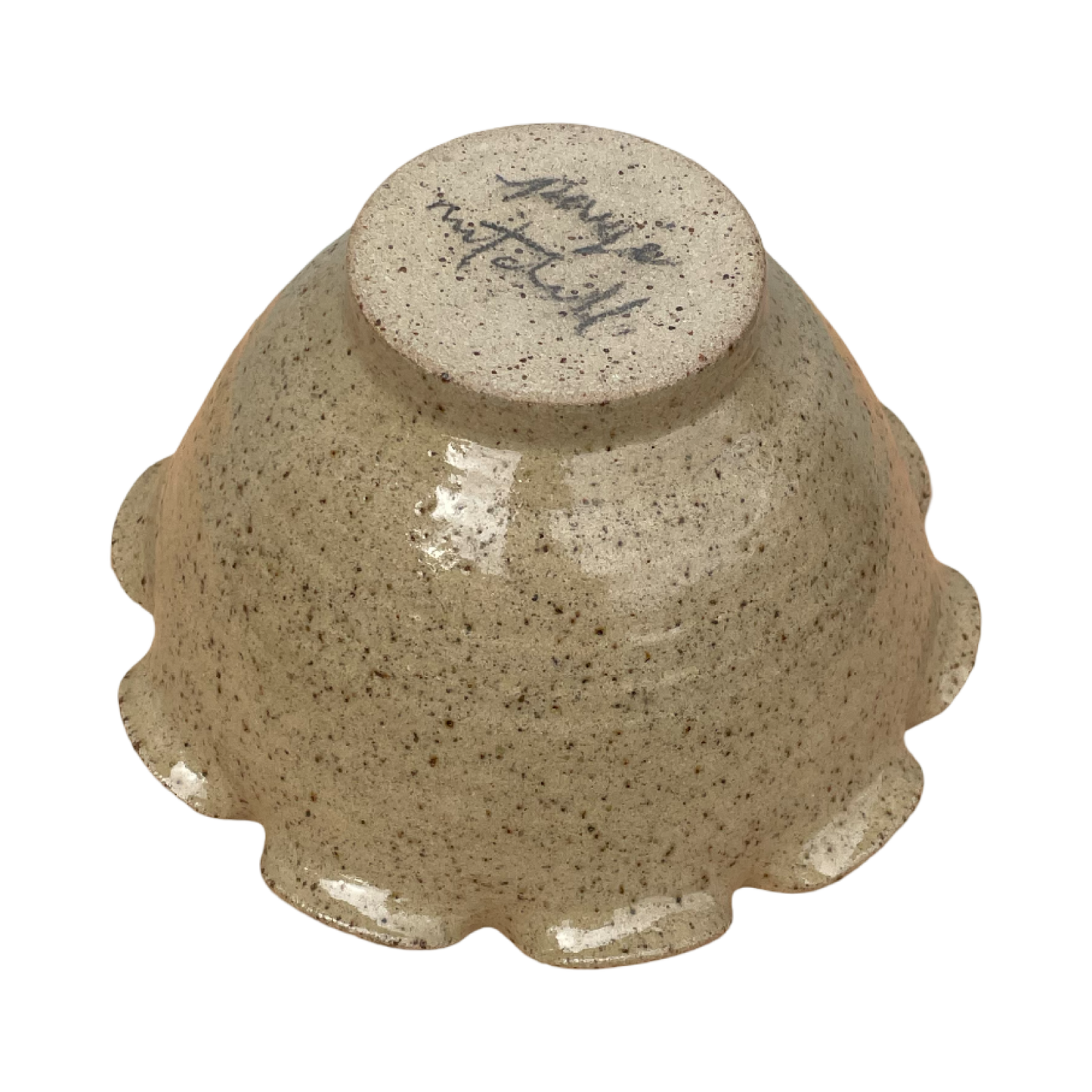 Frilly Stoneware Bowl