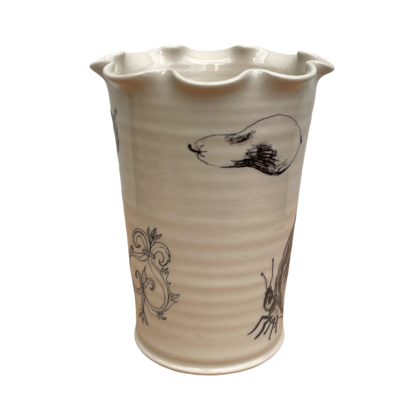 Frilly Garden Vase - Small