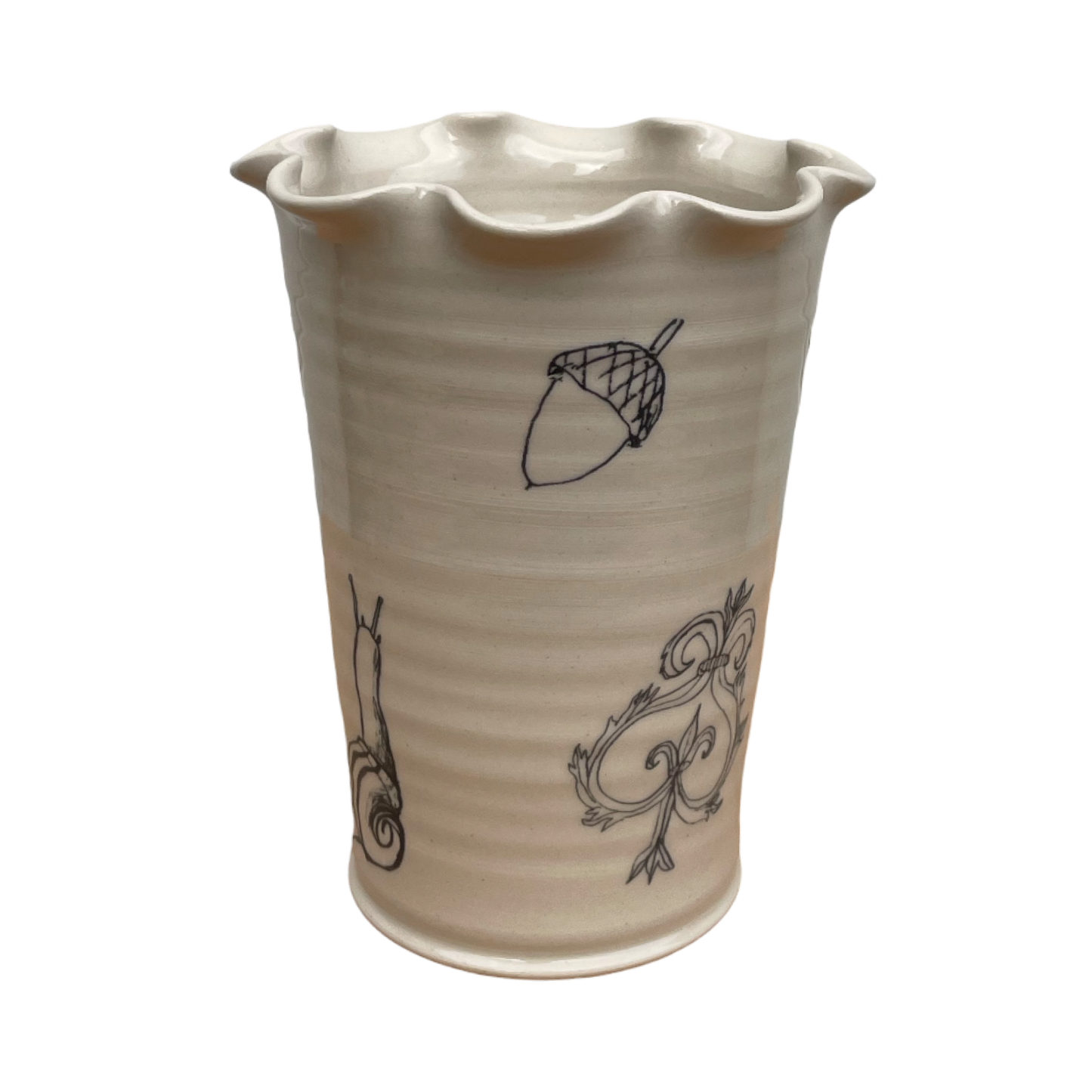 Frilly Garden Vase - Small