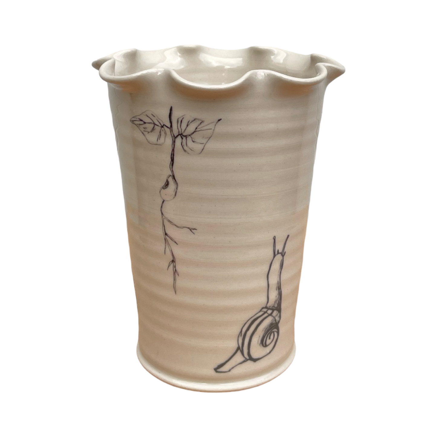 Frilly Garden Vase - Small