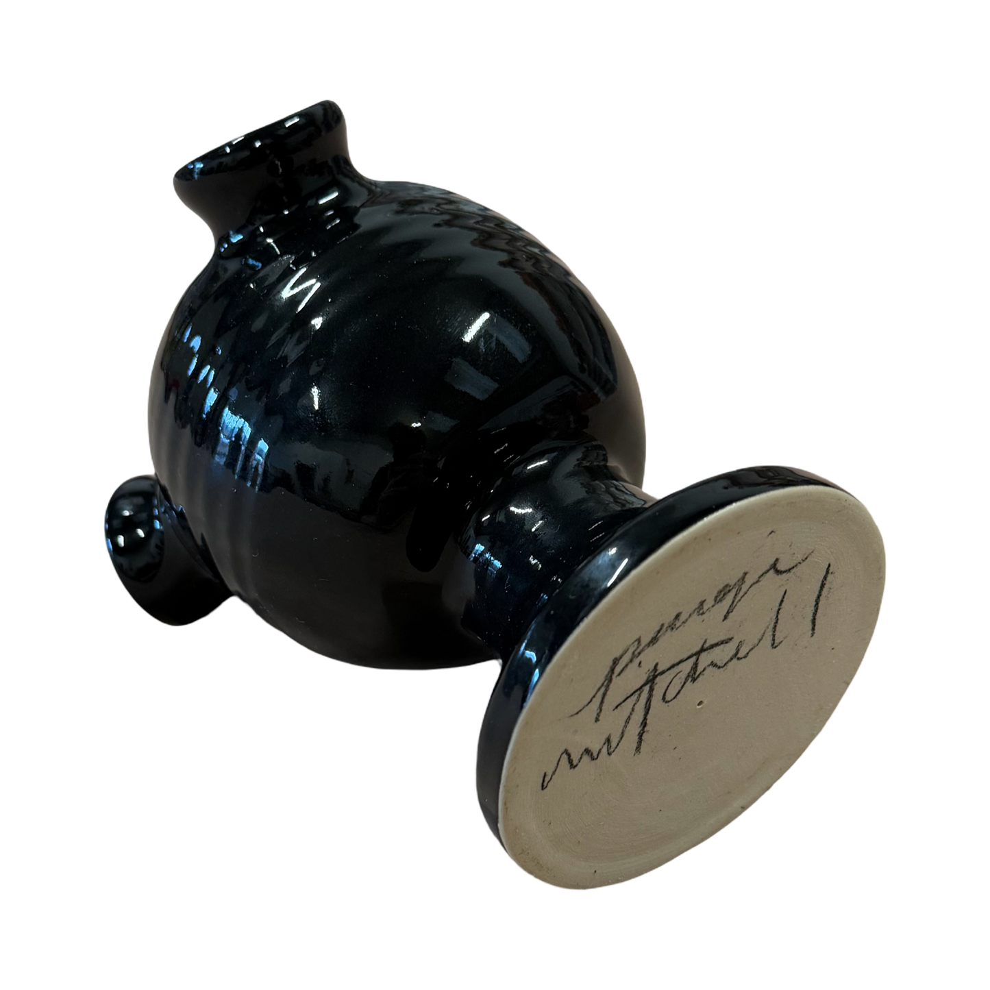 Stoneware Tulipiere - Glossy Black