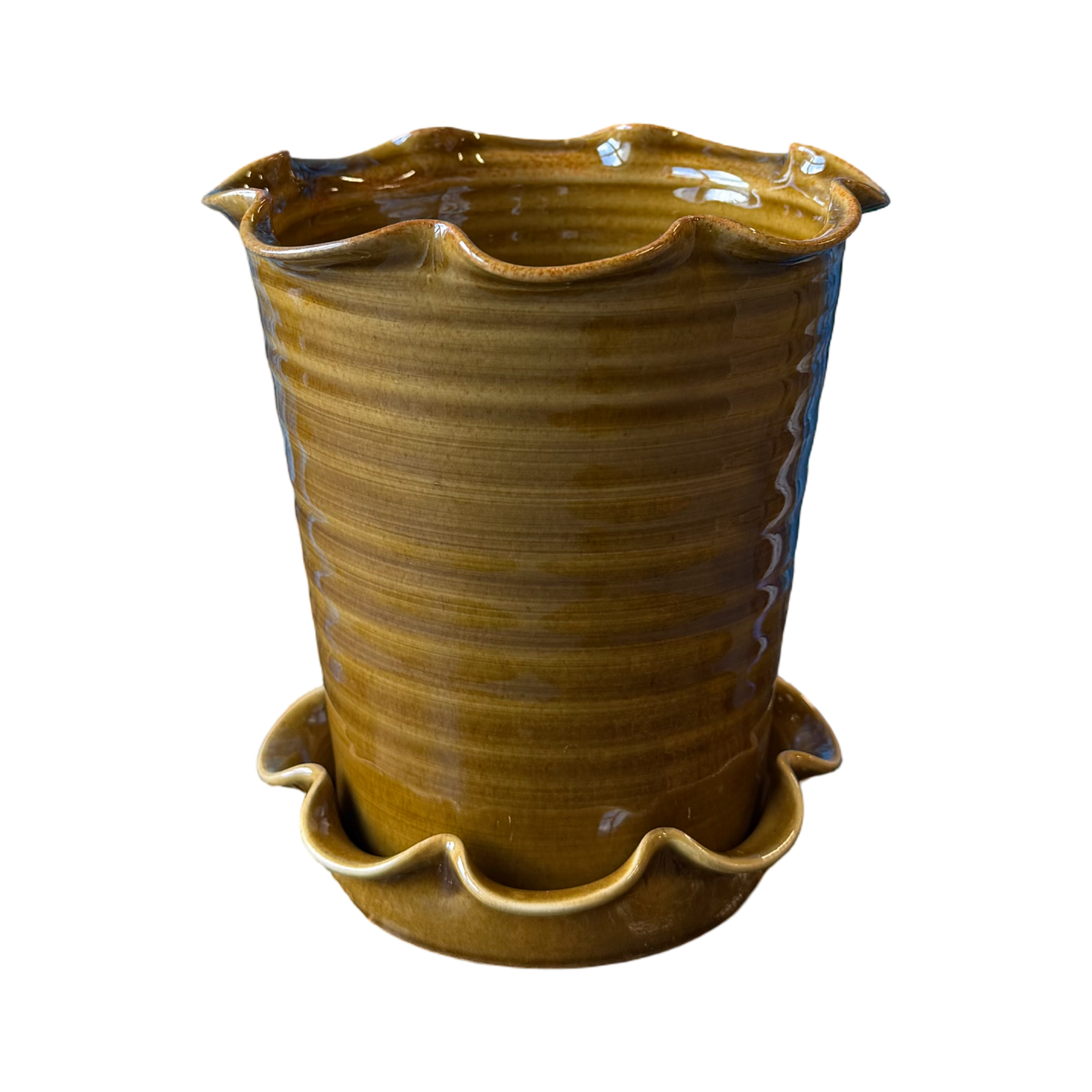Frilly Pot - Honey