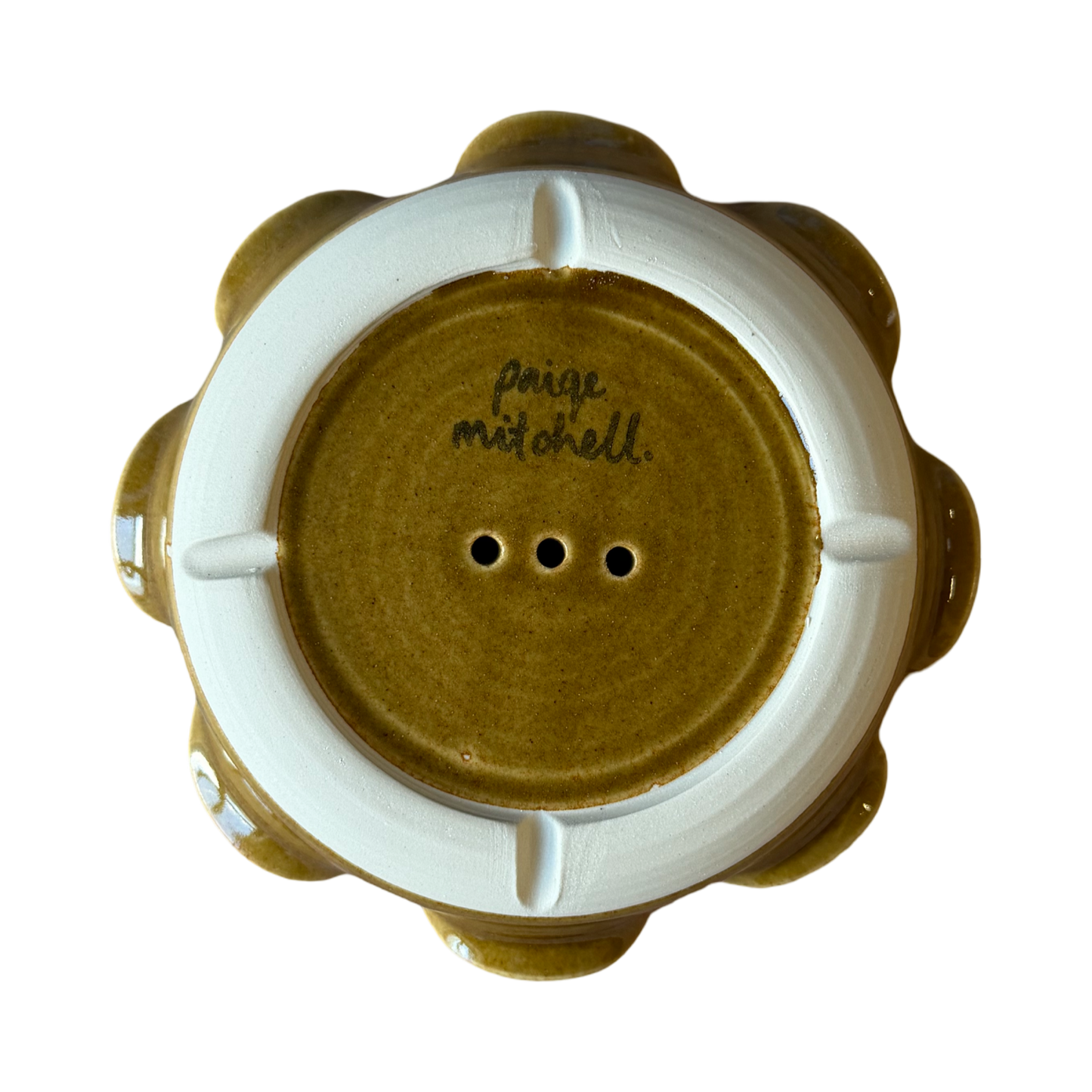 Frilly Soap Dish - Honey