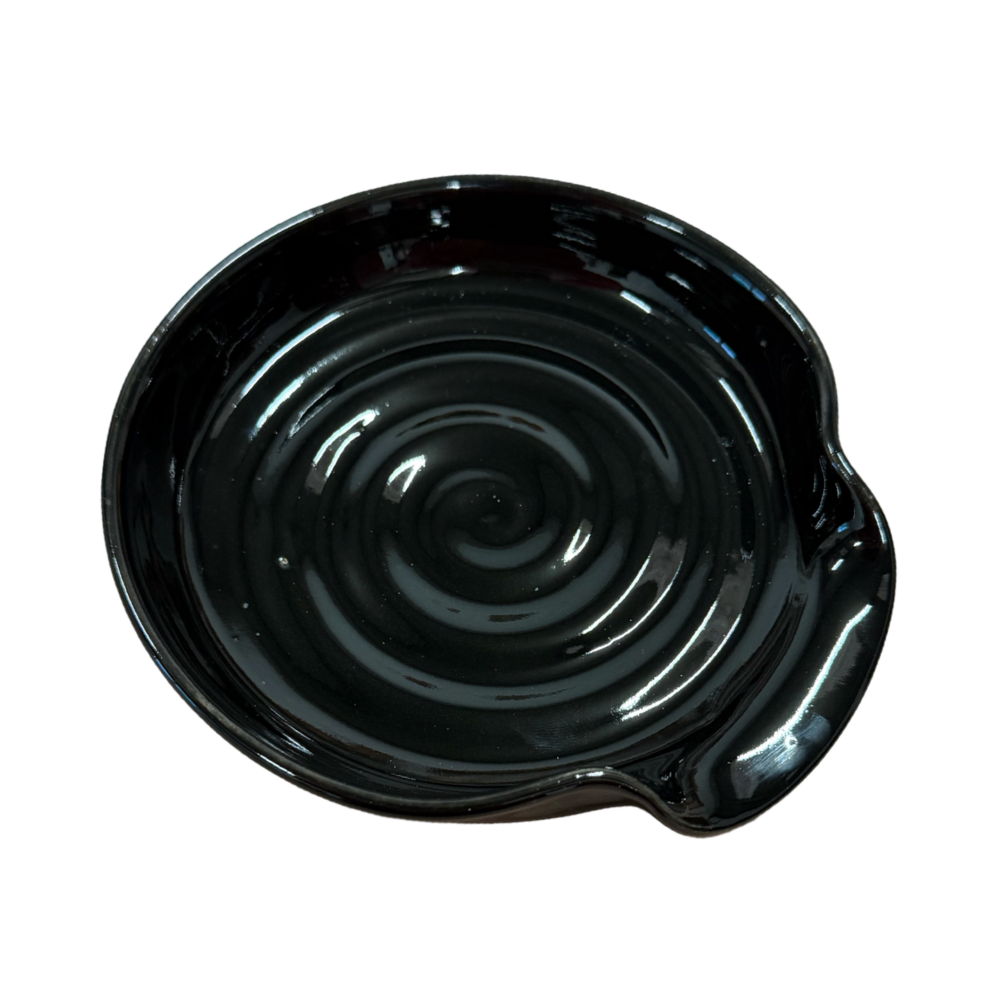 Glossy Black Spoon Rest
