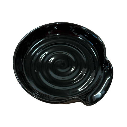 Glossy Black Spoon Rest