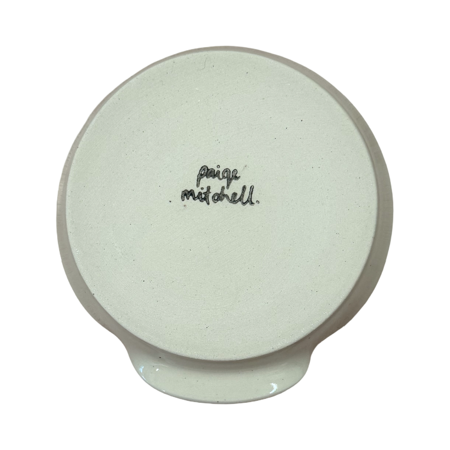 Glossy Cream Spoon Rest