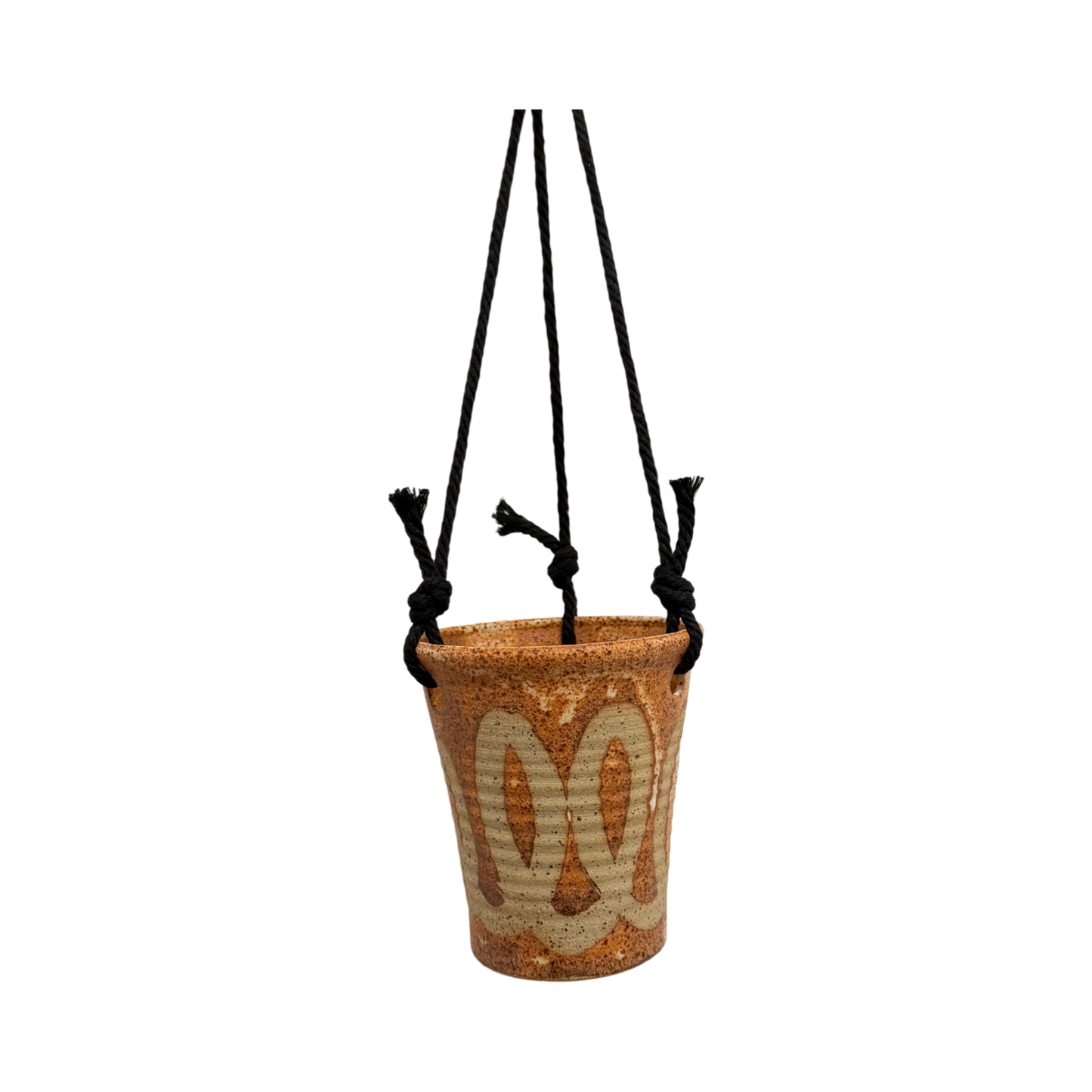 Toasted Swirl Hanging Pot