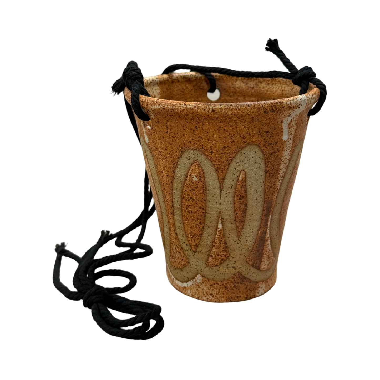 Toasted Swirl Hanging Pot