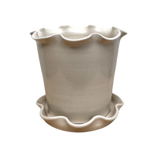 Frilly Pot - Stoneware - PREORDER.