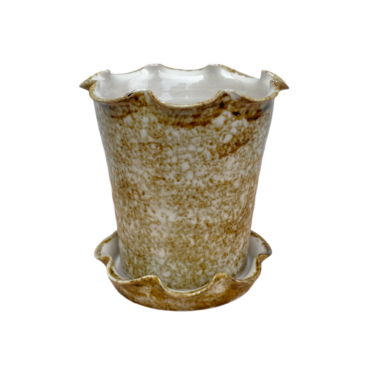 Frilly Pot - Sponged Iron