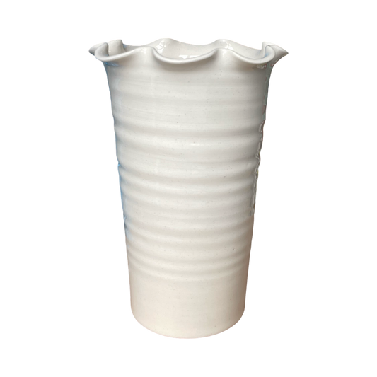 Frilly Vase Stoneware - Large