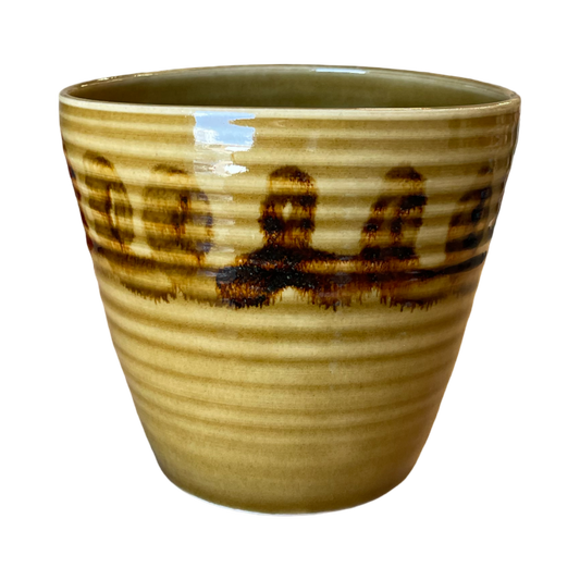 Honey Glaze Oval Vase #2