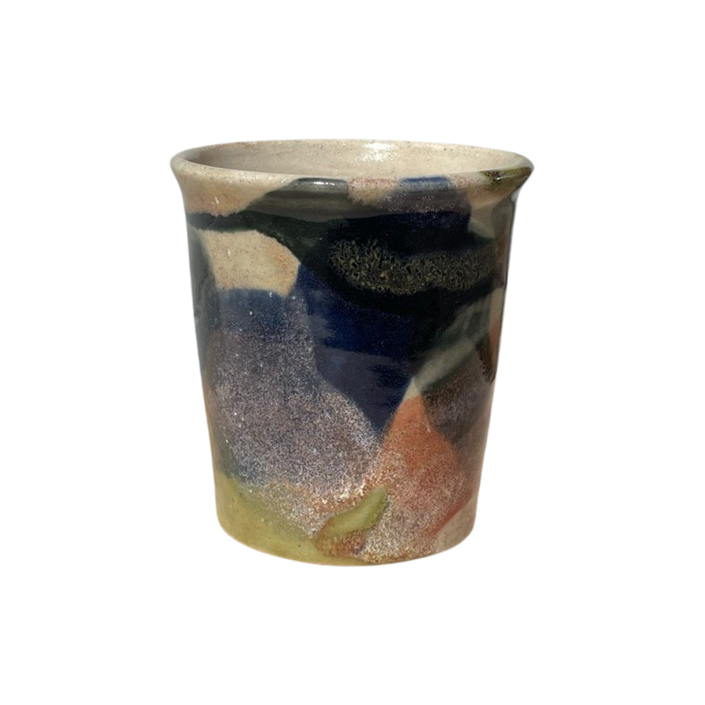 Mixed Glaze Pot