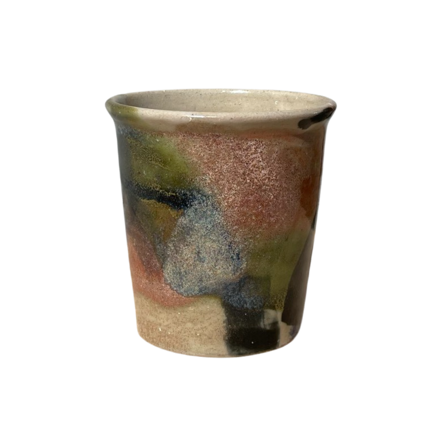Mixed Glaze Pot
