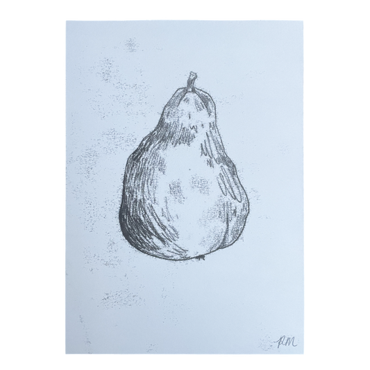 Pear Monoprint #1