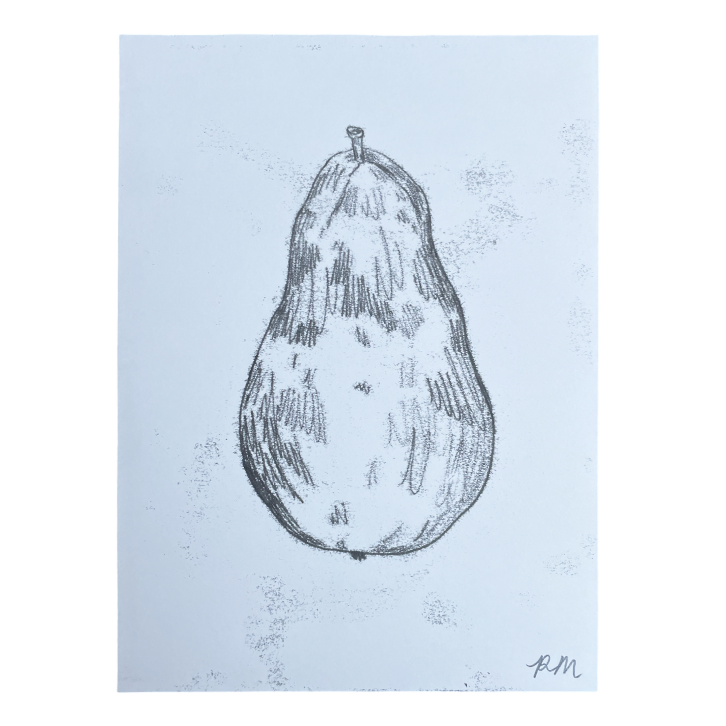 Pear Monoprint #2