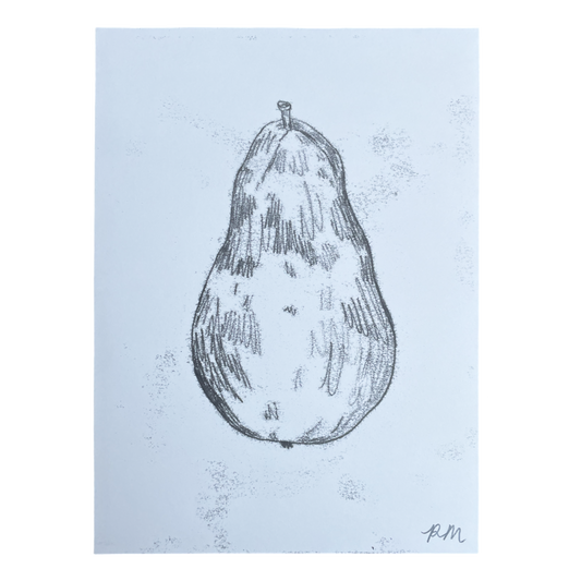 Pear Monoprint #2